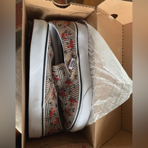 Vans Classic Slip On Glen Plaid Floral 🌹 - Picture 5 of 8